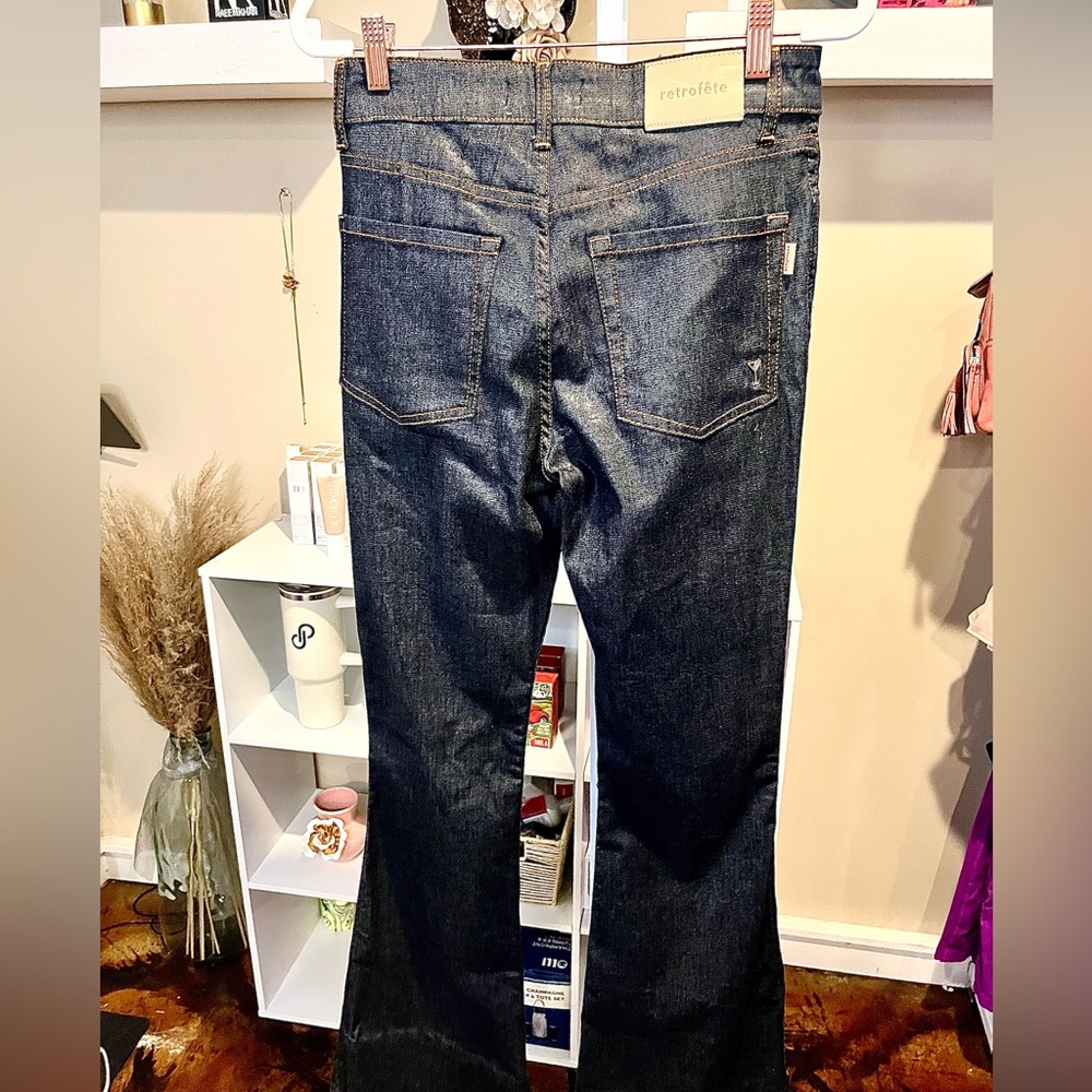 Retrofete Moore Mid Rise Flare Jean - Sold Out NWOT - Picture 11 of 13